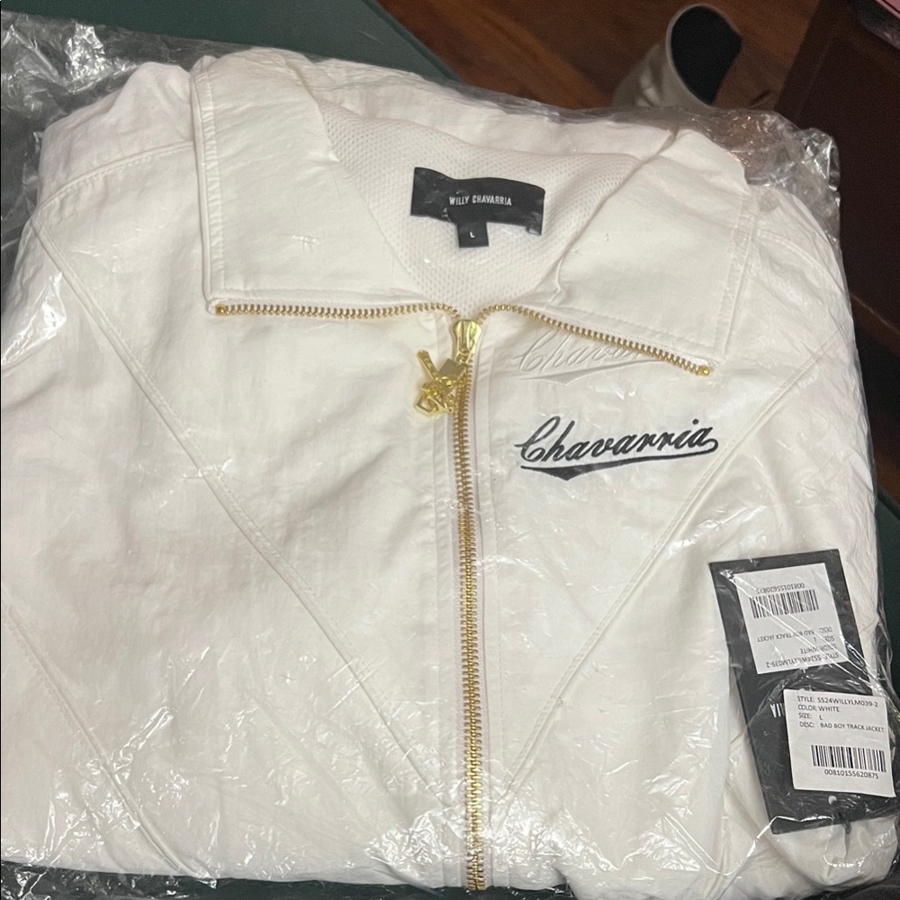 NWT Willy Chavarria Bad Boy White Bomber Jacket Kendrick Lamar